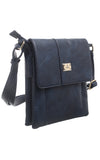 Navy 2 Pocket Cross Body Bag - Bessie London