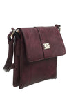 Purple 2 Pocket Cross Body Bag - Bessie London