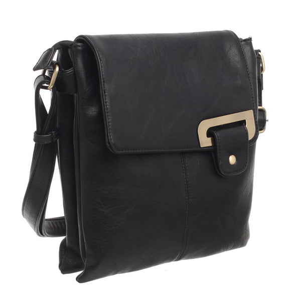 Black Classic Travel Cross Body Bag - Bessie London