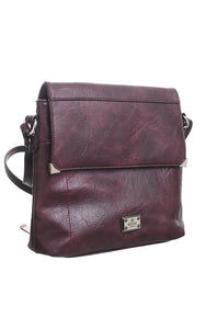 Purple Cross Body Bucket Bag - Bessie London)