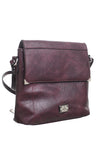 Purple Cross Body Bucket Bag - Bessie London)