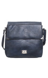 Navy Cross Body Bucket Bag - Bessie London