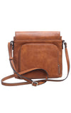 Tan Cross Body Bucket Bag - Bessie London