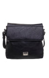 BESSIE LONDON Black Cross Body Bucket Bag