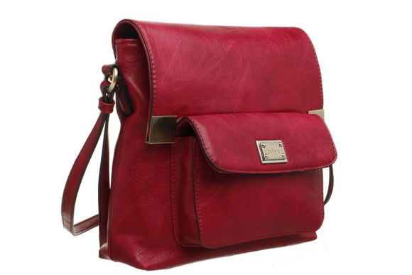BESSIE LONDON Red Crossbody Bag