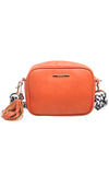 Orange Camera Cross Body Bag with Tassel - Bessie London