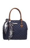 Navy Shell Shape Tote Bag - Bessie London