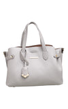 Grey Textured Tote Bag - Bessie London