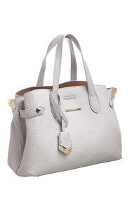 Grey Textured Tote Bag - Bessie London