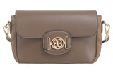 Khaki Quilted Flap Over Bag - Bessie London