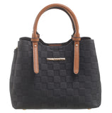 Black Small Checkerboard Tote - Bessie London