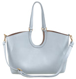 BESSIE LONDON Blue Weave Shoulder Bag