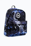 HYPE Blue & Black Flame Backpack