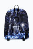 HYPE Blue & Black Flame Backpack