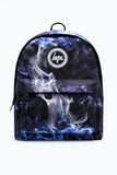 HYPE Blue & Black Flame Backpack