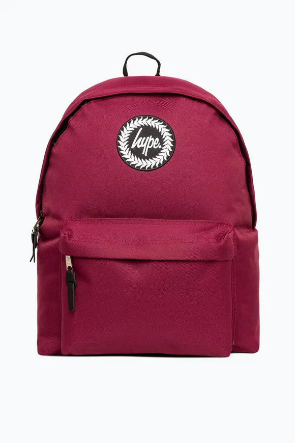 HYPE Burgundy Badge Backpack