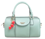 BESSIE LONDON Mint Green Barrel Bag