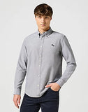 WRANGLER Oxford Grey Long Sleeve Shirt