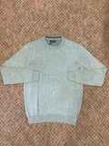 Remus Uomo Light Grey Long Sleeve Crew Neck Sweater