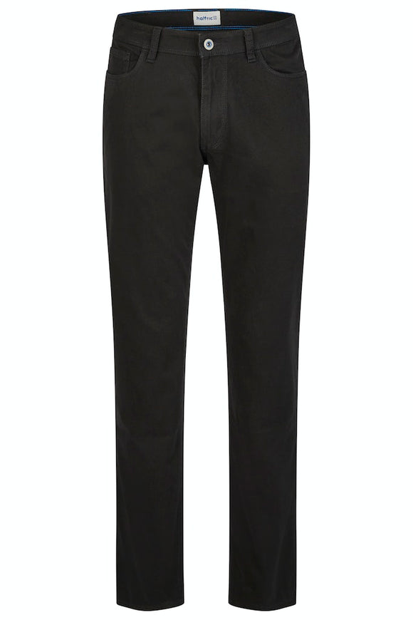 HATTRIC Hunter Black Cotton Trousers