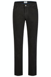 HATTRIC Hunter Black Cotton Trousers