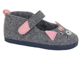 SLEEPERS Girls Marley Grey Felt Slipper