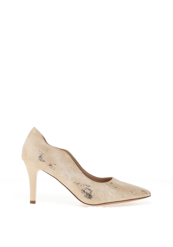 SORENTO Charlesville Gold Pointed Toe Heels