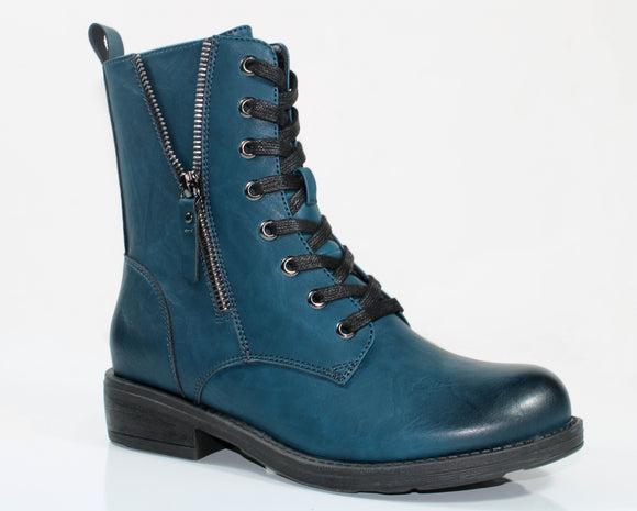 SUSST Claudia Petrol Blue Ankle Boot
