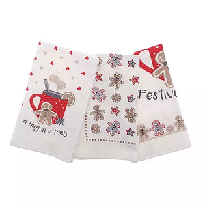 Festive Treats Set of 3 Cotton Tea Towels