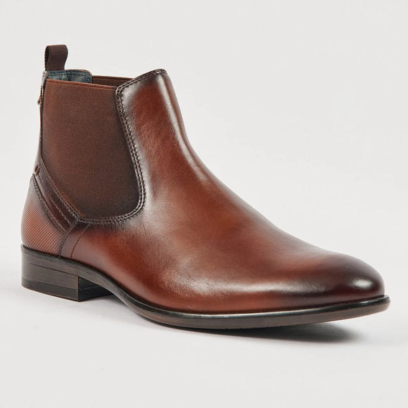 Pod Frank Cognac Leather Chelsea Boot