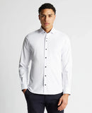 Remus Uomo White Seville Long Sleeve Semi-Formal Shirt