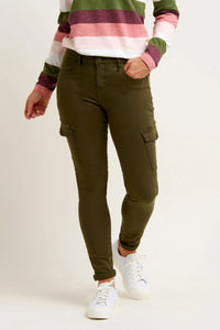 BRAKEBURN Khaki Dianthus Cargo Trouser