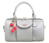 BESSIE LONDON Grey Barrel Bag