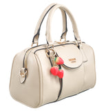 BESSIE LONDON Beige Barrel Bag