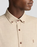 Remus Uomo Beige Tapered Shirt