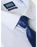 Daniel Grahame Navy and White Regular Long Sleeve Formal Shirt