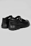 POD Emilie Black Leather T-Bar Shoe