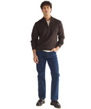 Wrangler Quarter Zip Knit Chocolate 112387647