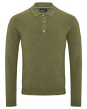 Remus Uomo Green Long Sleeve 3 Button Sweater