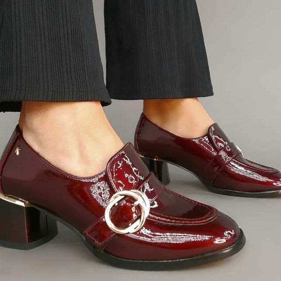 KATE APPLEBY Prestwick Damson Patent Shoe