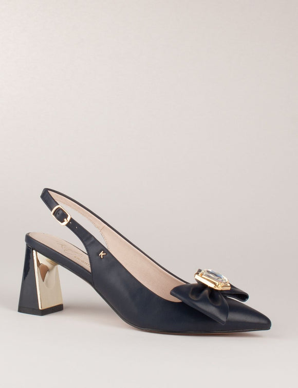 KATE APPLEBY Perthshire Navy Slingback Shoe