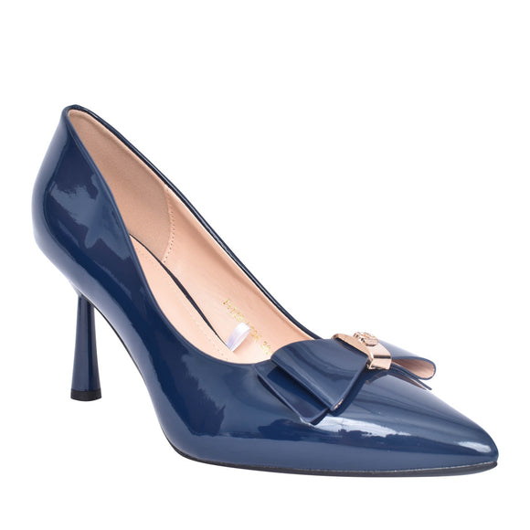 SORENTO Fitzwilton Navy Patent Shoe