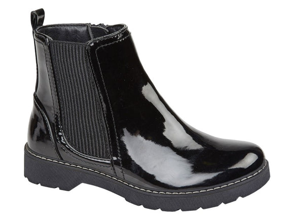 CIPRIATA Girls Mira Black Patent Boot