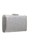 Glittering Silver Clutch Bag - Bessie London