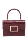 BESSIE LONDON Red Croc Bag