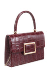BESSIE LONDON Red Croc Bag