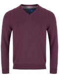 DRIFTER Dark Purple V-Neck Sweater