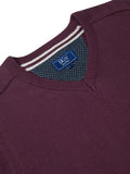 DRIFTER Dark Purple V-Neck Sweater