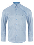 DRIFTER Teal Pattern Long Sleeve Shirt