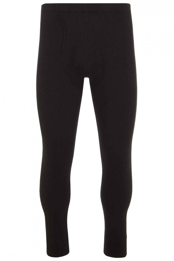 HJ HALL Black Cotton Rich Thermal Long Johns